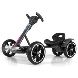 Elektrinis gokartas vaikams 6V greitis iki 5 km/h (Juodas)